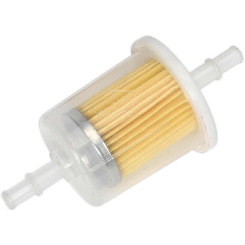 5 Pack Large In-Line Fuel Filter - 8Mm Diameter Inlet & Outlet - Fuel Cleaning 5056524281550