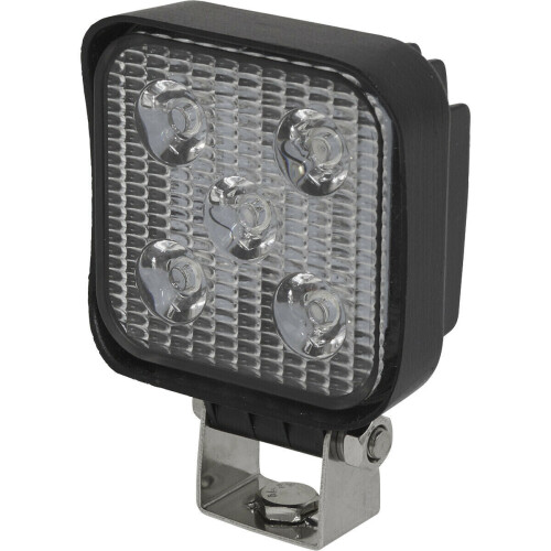 Loops Waterproof Work Light & Mounting Bracket -15W SMD LED - 83mm Square Flash Torch 2