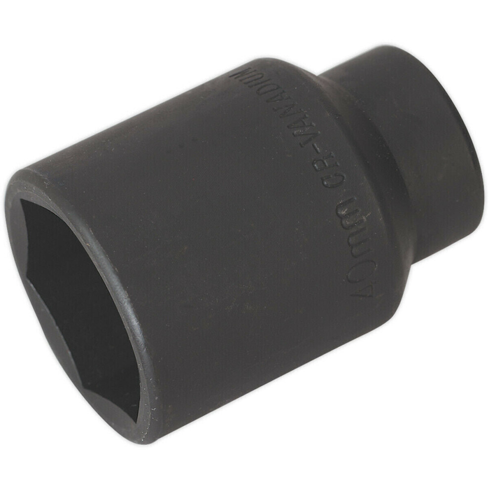 40Mm Forged Deep Impact Socket - 1/2" Sq Drive - Chromoly Steel Wrench Socket