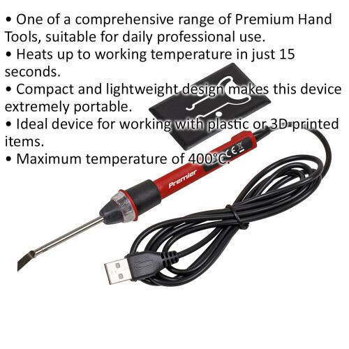 Loops 8W USB Plastic Welding Tool - 400ÂC in 15 Seconds - Compact 3D Print Finishing 1