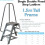 Loops 0.7m Heavy Duty Double Sided Fixed Step Ladders Safety Handrail & Wide Platform 2