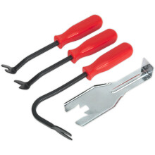 4 PIECE Trim Clip Removal Set - U and V Profile Tips - Stubby Angled Tool Kit