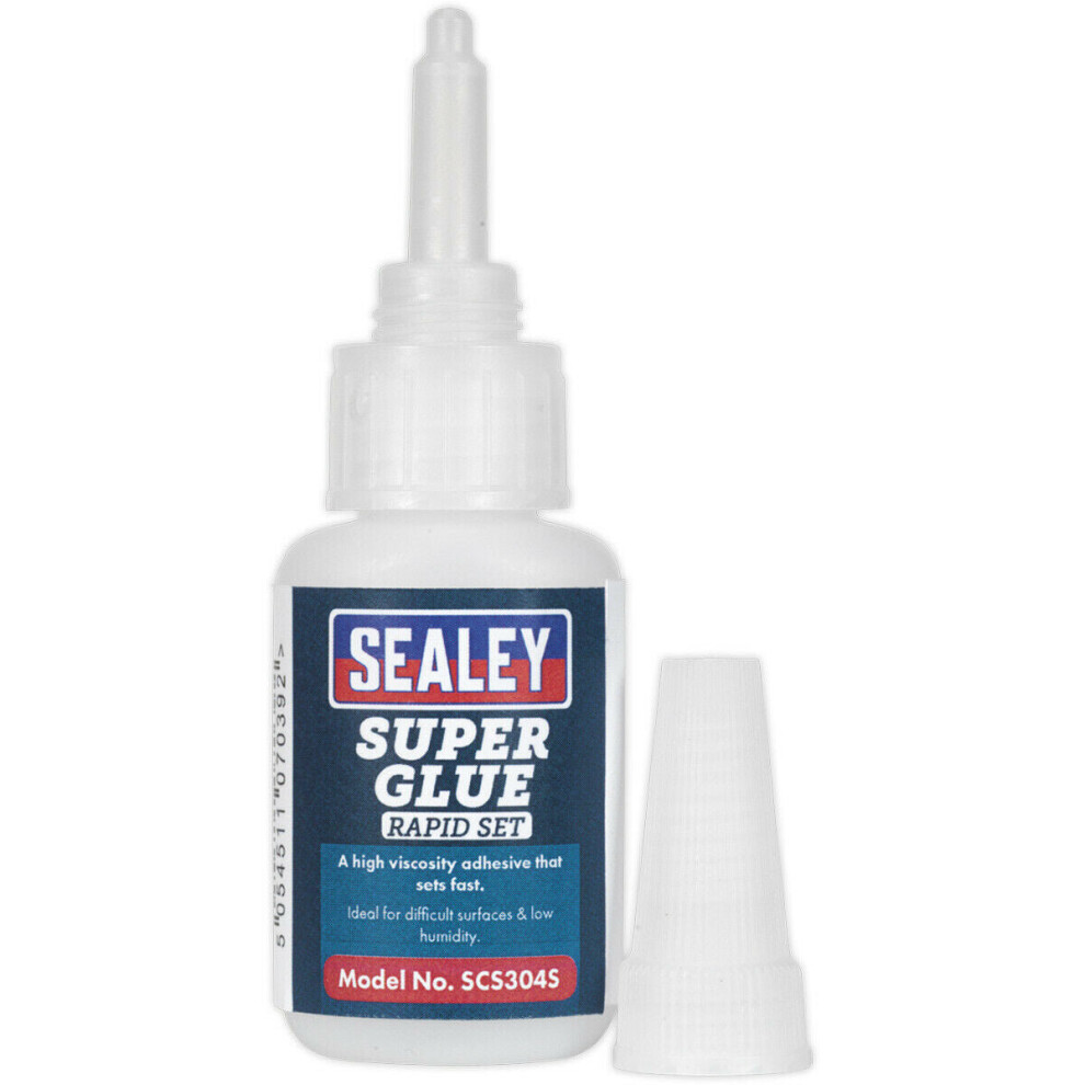 20G Rapid Setting Super Glue - High Viscosity Adhesive - Rubber Metal Plastic