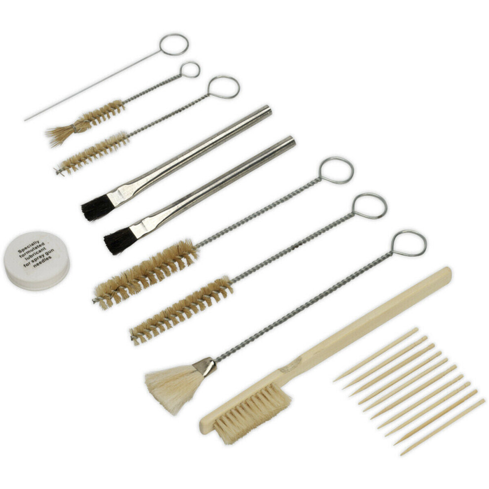 20pc Spray Gun / Airbrush Cleaning Set - Brass Wire Pipe Cleaning Brush Tool