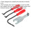 Loops 4 PIECE Trim Clip Removal Set - U and V Profile Tips - Stubby Angled Tool Kit 2