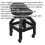 Loops Heavy Duty Pneumatic Creeper Stool - Adjustable Height - Swivel Seat & Back Rest 2