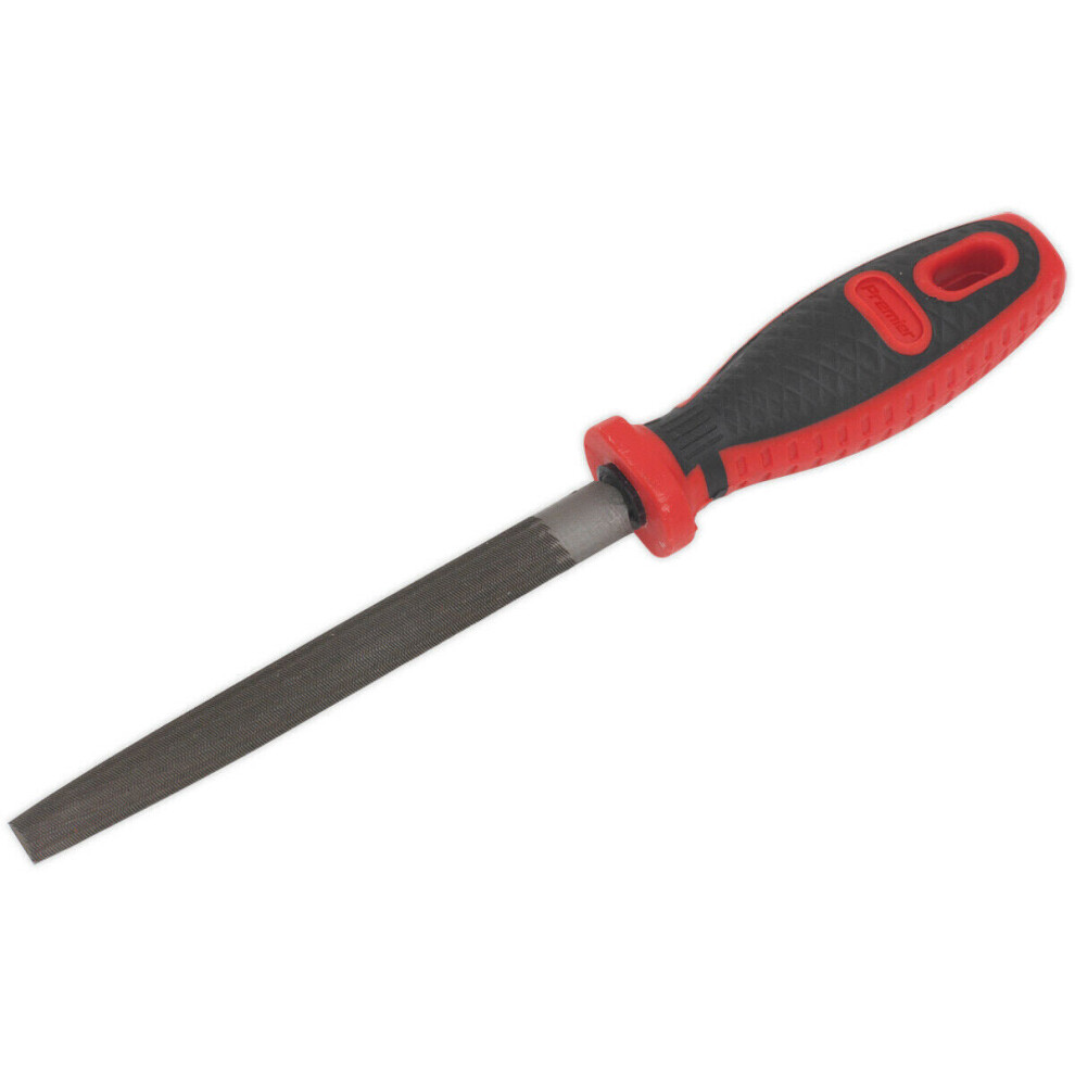 Loops 150Mm Half Round Engineers File - Double Cut - Coarse - Comfort Grip Handle