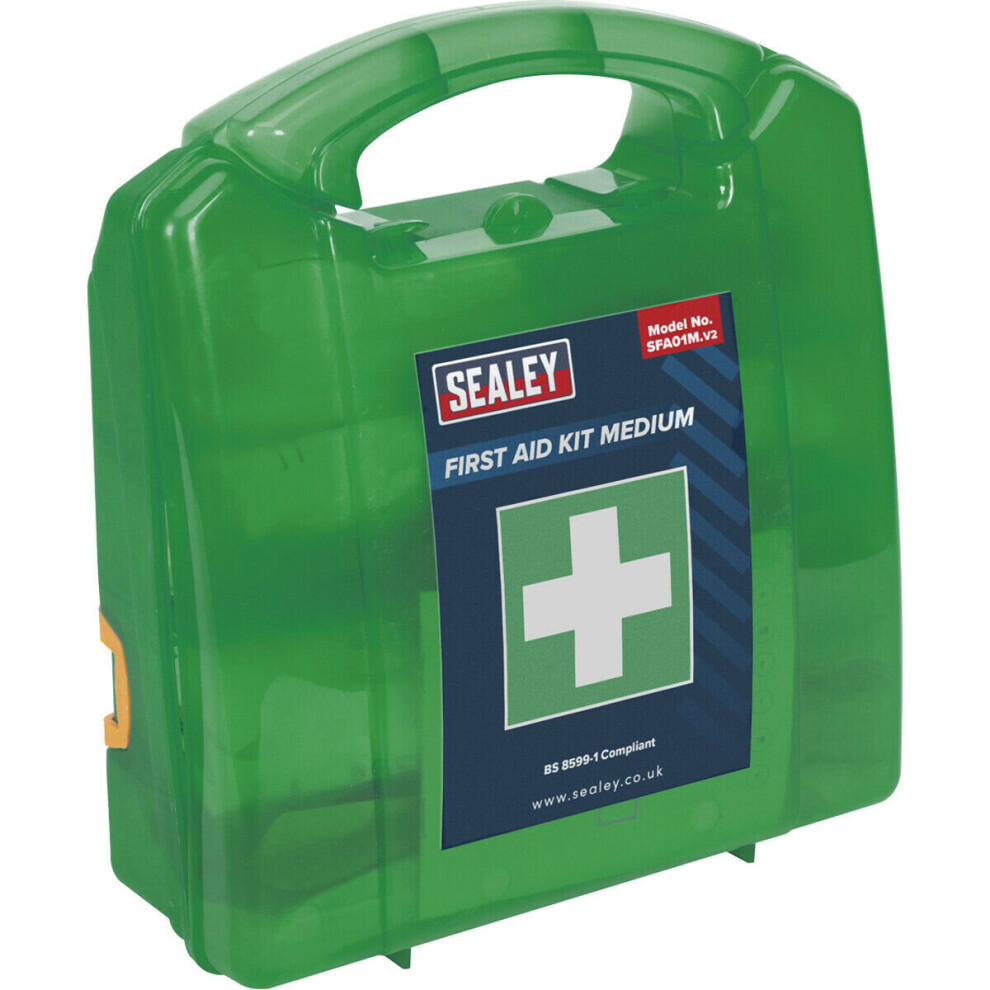Loops Medium First Aid Kit - Durable Composite Case - Medical Emergency - Bs8599-1