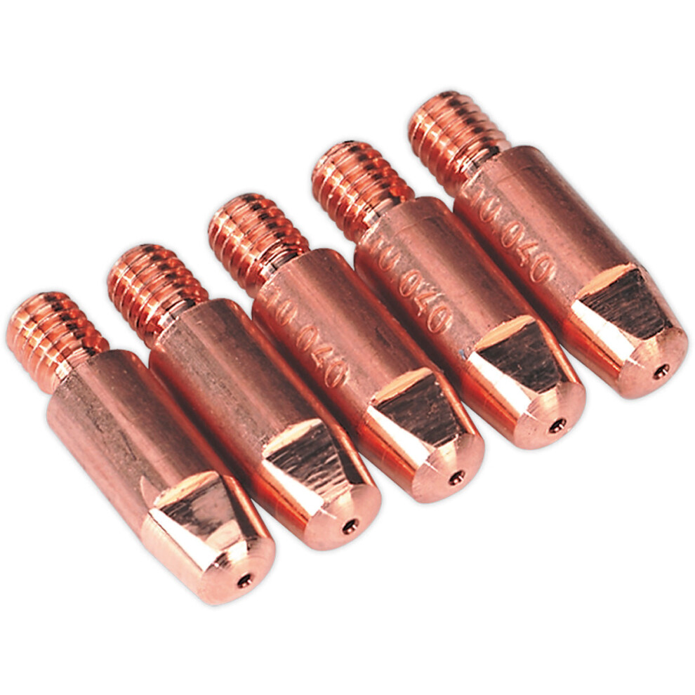 5 PACK 0.6mm Contact Tips - For MB25 & MB36 Torches - MIG Welding Contact