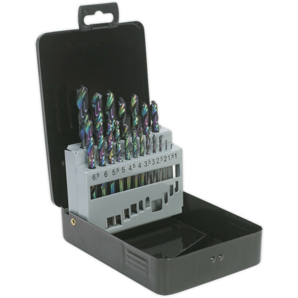 Loops 19 Piece Edge Ground Hss Drill Bit Set - 1Mm To 10Mm - For Hand & Pillar Drills