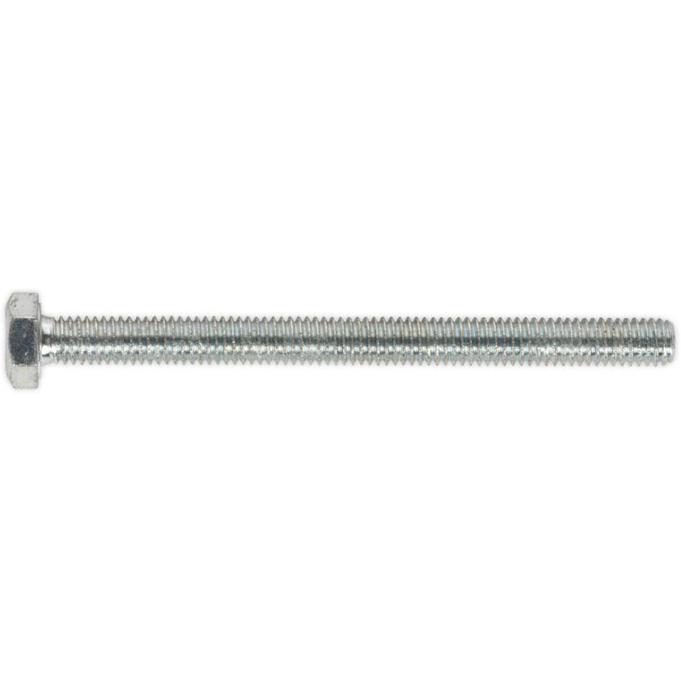 50 PACK HT Setscrew - M6 x 75mm - Grade 8.8 Zinc - Fully Threaded - DIN 933