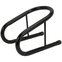 165mm Motorcycle Wheel Chock - Heavy Duty Tubular Frame - Pre-Drilled Bolt Holes