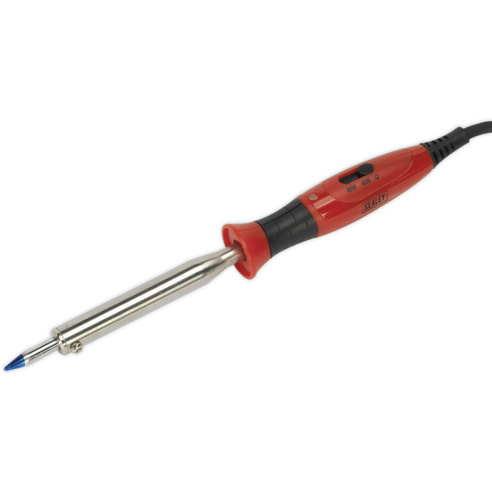 40W / 80W Adjustable Wattage Soldering Iron - Temperature Control Long Life Tip