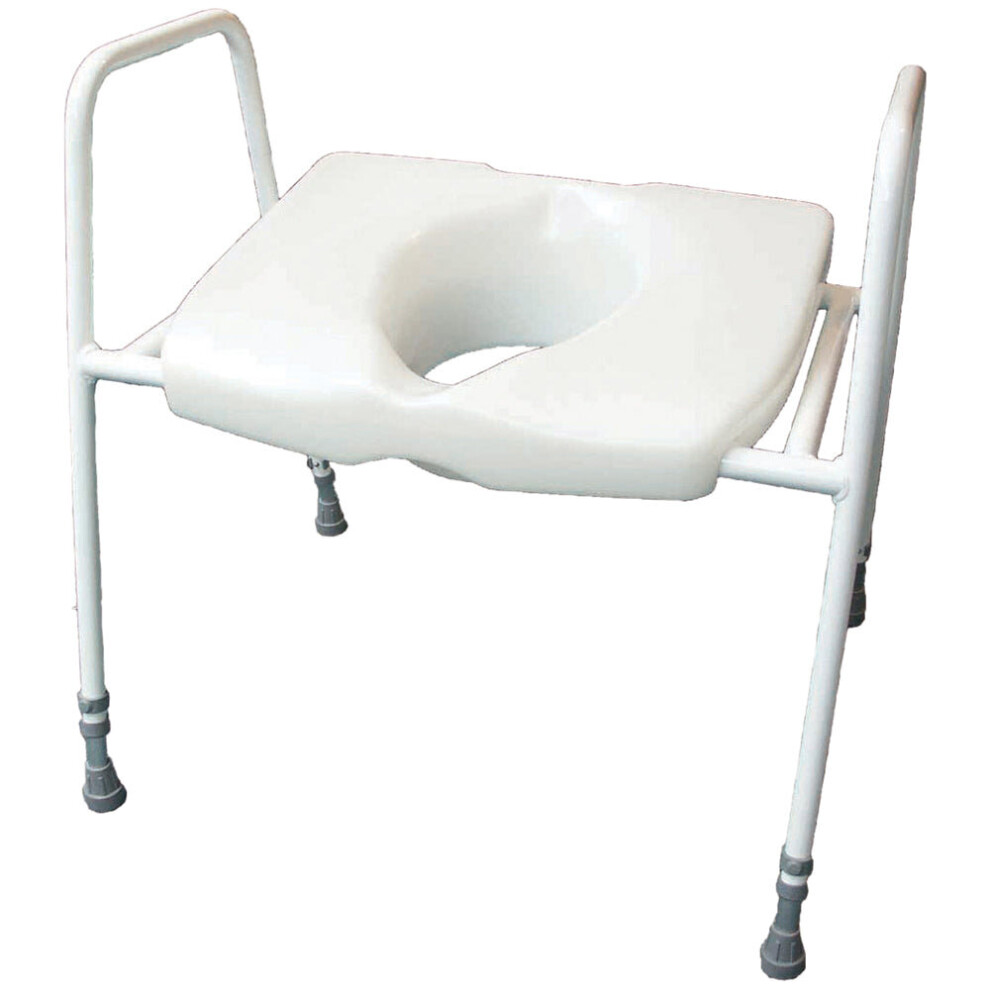 Aidapt Bariatric Toilet Seat And Frame - Height Adjustable - 254Kg Weight Limit