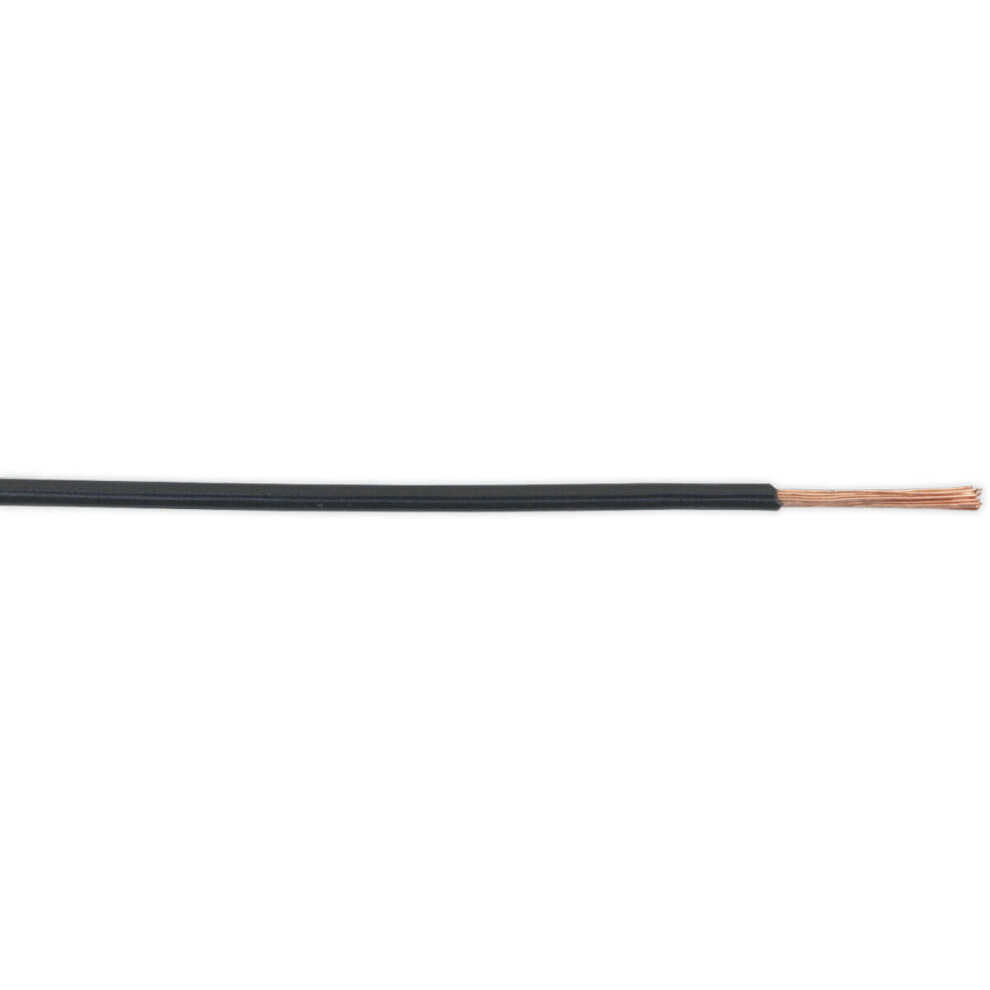 50M Automotive Cable - 16.5 Amps - Thin Walled - Single Core Conductor Black 5056524239018
