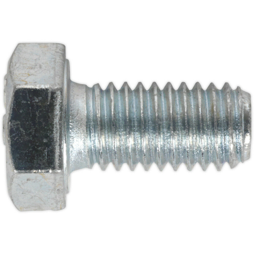 50 PACK HT Setscrew - M8 x 16mm - Grade 8.8 Zinc - Fully Threaded - DIN 933