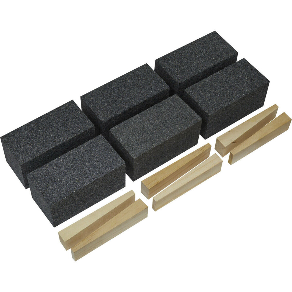 Loops 6 Pack Silicon Carbide Floor Grinding Block - 50 X 50 X 100Mm - 12 Grit