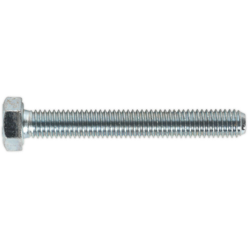 50 PACK HT Setscrew - M8 x 60mm - Grade 8.8 Zinc - Fully Threaded - DIN 933