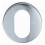 Loops 52mm Oval Profile Open Escutcheon 8mm Depth Concealed Fix Satin Steel 4