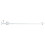 Loops White Three Flanged Mopstick Handrail Support - Swivel Bracket - Mobility Aid 1