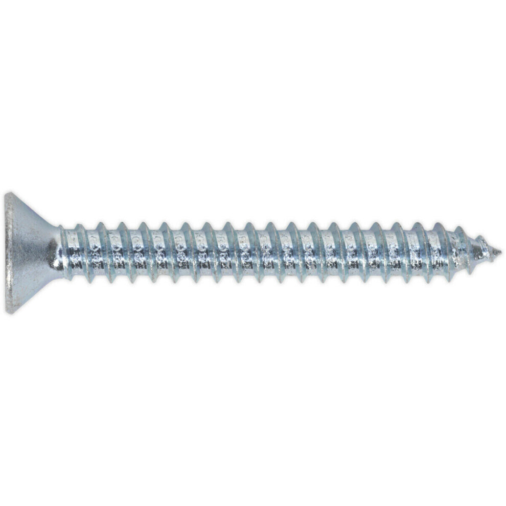 100 PACK 4.8 x 38mm Self Tapping Countersunk Screw - Pozi Head - Fixings Screw