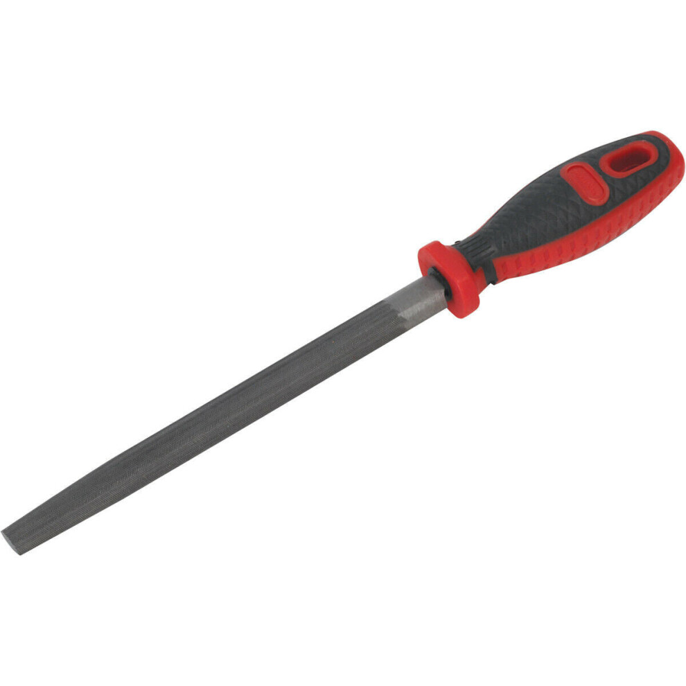 200Mm Smooth Cut Half-Round Engineers File - Comfort Grip Handle - Hanging Hole 5056524247150