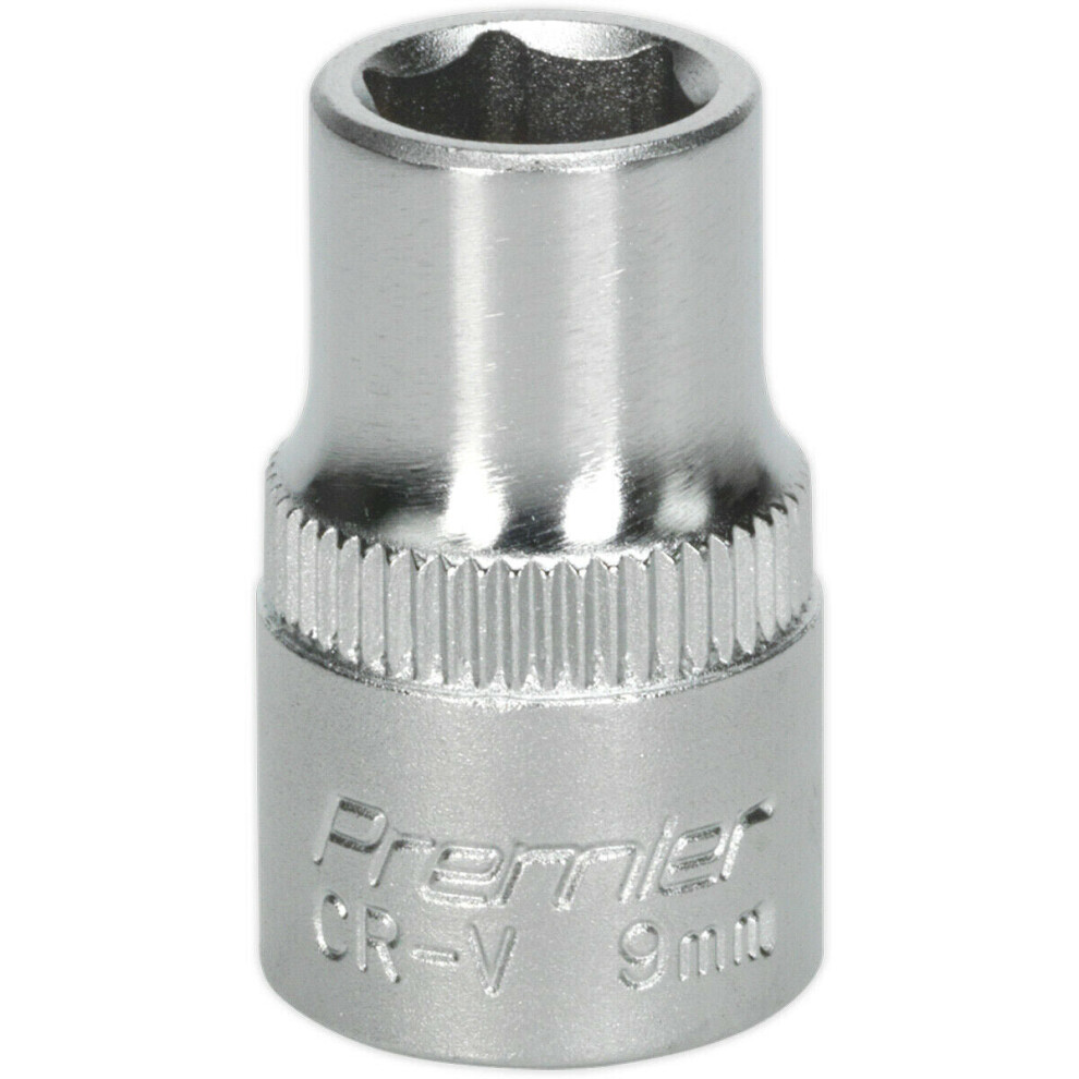 9Mm Forged Steel Drive Socket - 3/8" Square Drive - Chrome Vanadium Socket 5056581906748