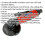 Loops Straight Air Cut Off Tool - 75mm Disc - 1/4" BSP Inlet - Safety Release Trigger 2