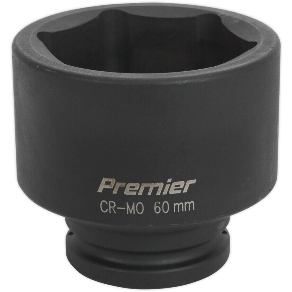 60mm Forged Impact Socket - 3/4 Inch Sq Drive - Chromoly Impact Wrench Socket