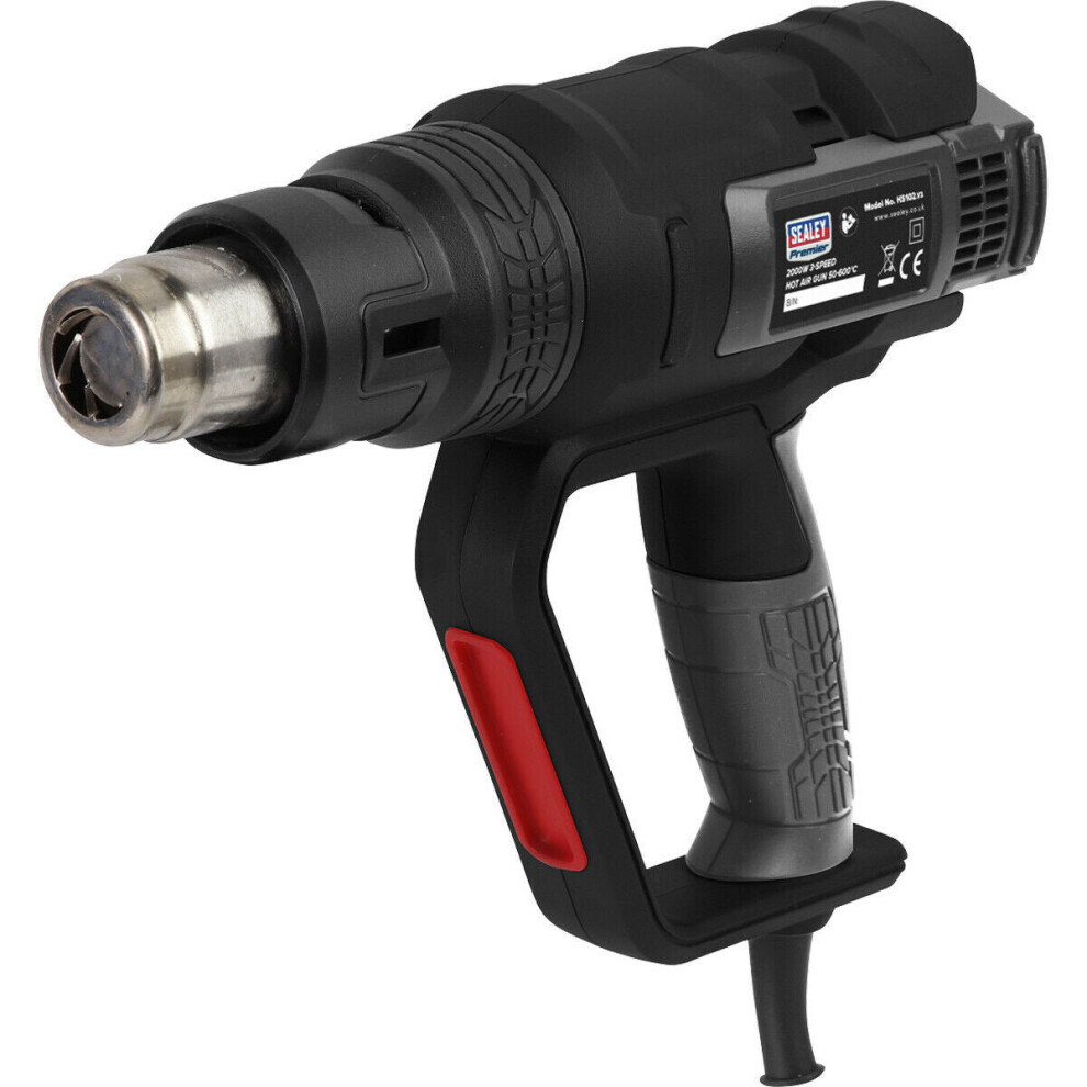 2000W 3-Speed Hot Air Gun - 50 to 600 Degree Celsius - Temperature Control