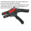 Loops Automatic Pistol Grip Wire Stripping Tool - Handle Lock - Adjustable Wire Stop 2