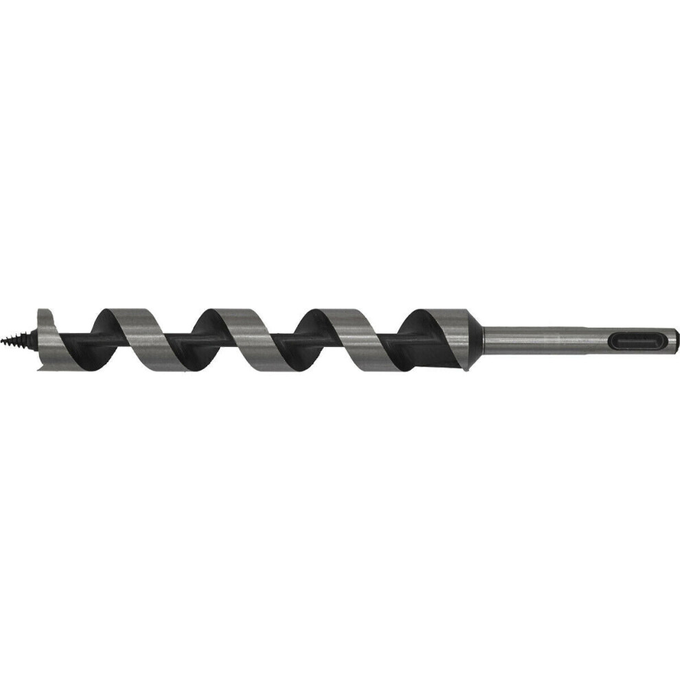 22 x 235mm SDS Plus Auger Wood Drill Bit - Fully Hardened - Smooth Drilling