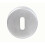 Loops 52mm Standard Lock Profile Open Escutcheon Concealed Fix Satin Steel 2