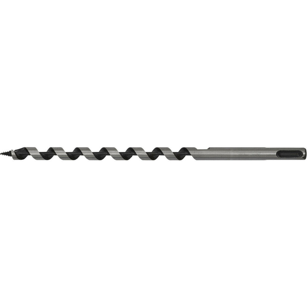 Loops 10 X 235Mm Sds Plus Auger Wood Drill Bit - Fully Hardened - Smooth Drilling