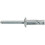 Loops 100 PACK - 6.3mm x 32mm Structural Steel Rivets - Zinc Plated Compression Pins 1