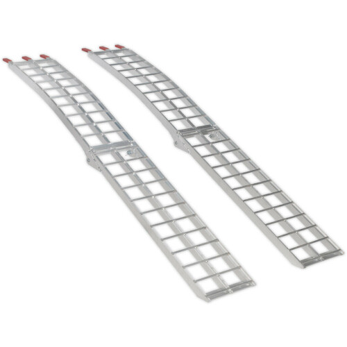 Loops PAIR Aluminium Loading Ramps - 680kg Capacity Per Pair - Folding Design 2