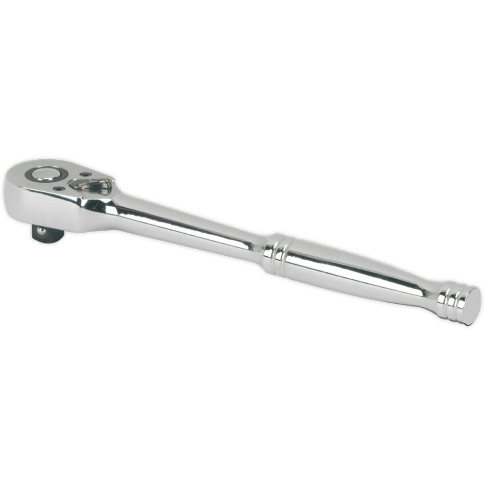 Loops 48-Tooth Pear-Head Ratchet Wrench - 1/4 Inch Sq Drive - Flip Reverse Mechanism