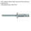 Loops 100 PACK - 6.3mm x 32mm Structural Steel Rivets - Zinc Plated Compression Pins 2