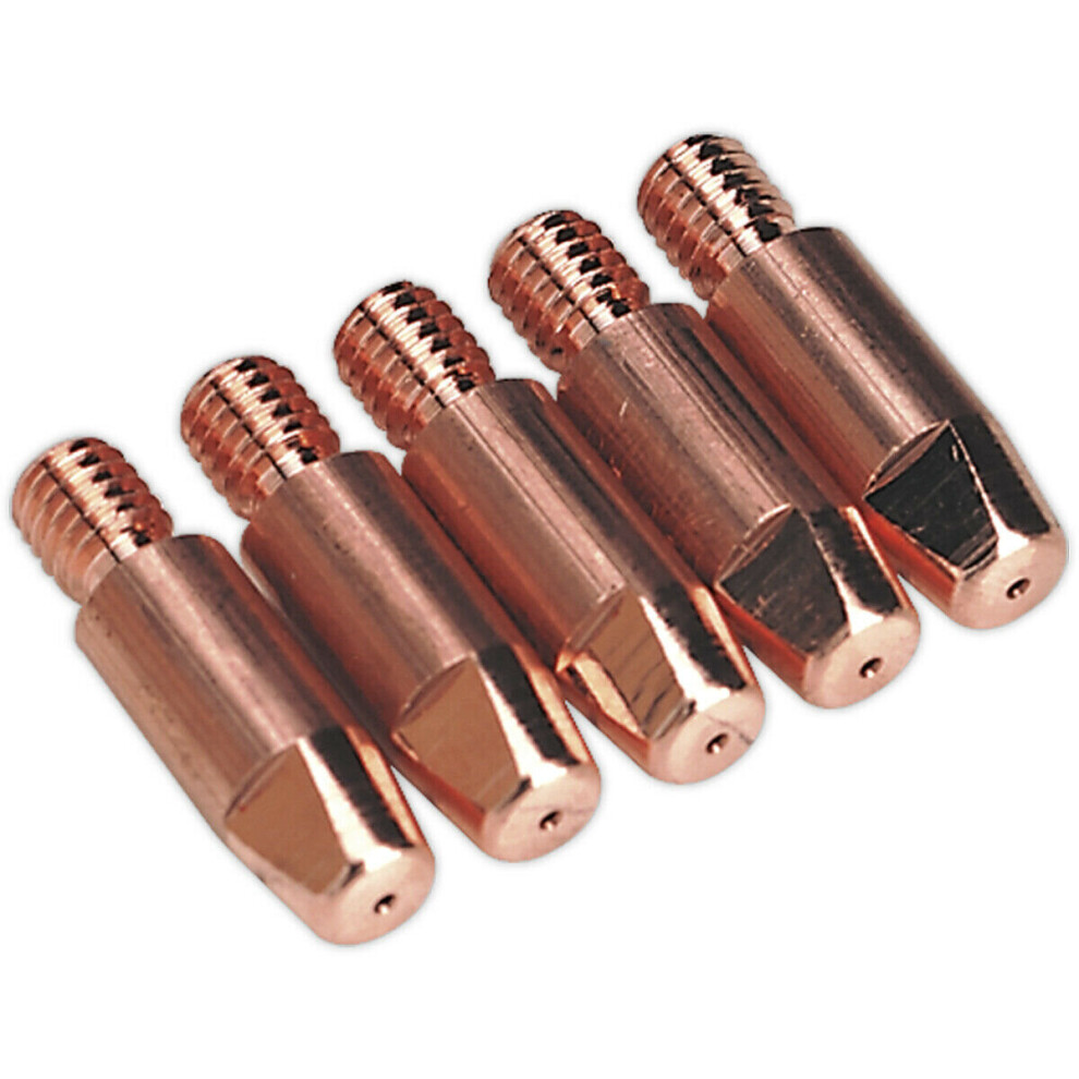 Loops 5 Pack 0.8Mm Contact Tips - For Mb25 & Mb36 Torches - Mig Welding Contact