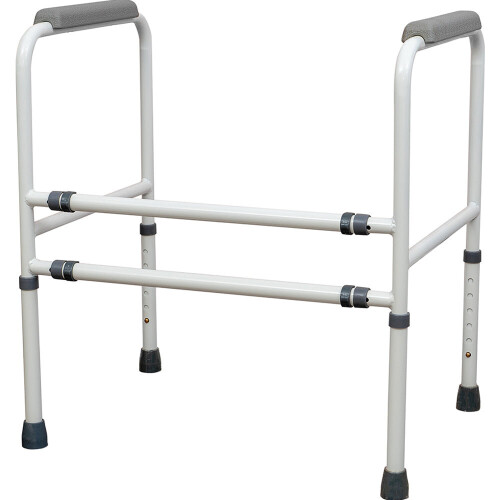 Free Standing Toilet Frame - Adjustable Height and Width - 190kg Weight Limit 2