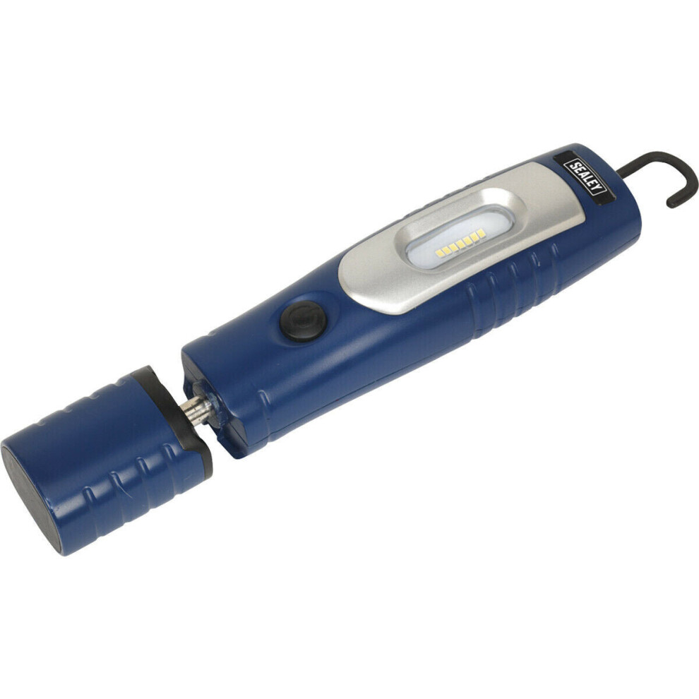 Swivel Inspection Light - 7 Smd Led & 3W Smd Led - Rechargeable - Blue 5056524285428