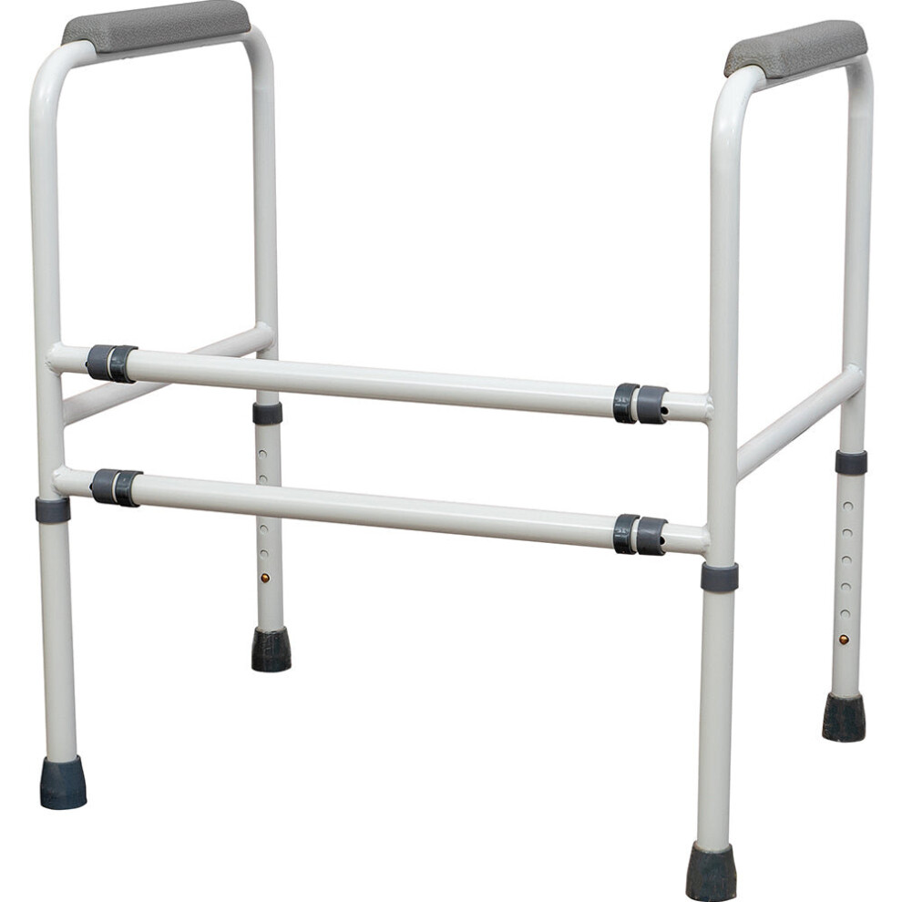 Aidapt Free Standing Toilet Frame - Adjustable Height And Width - 190Kg Weight Limit