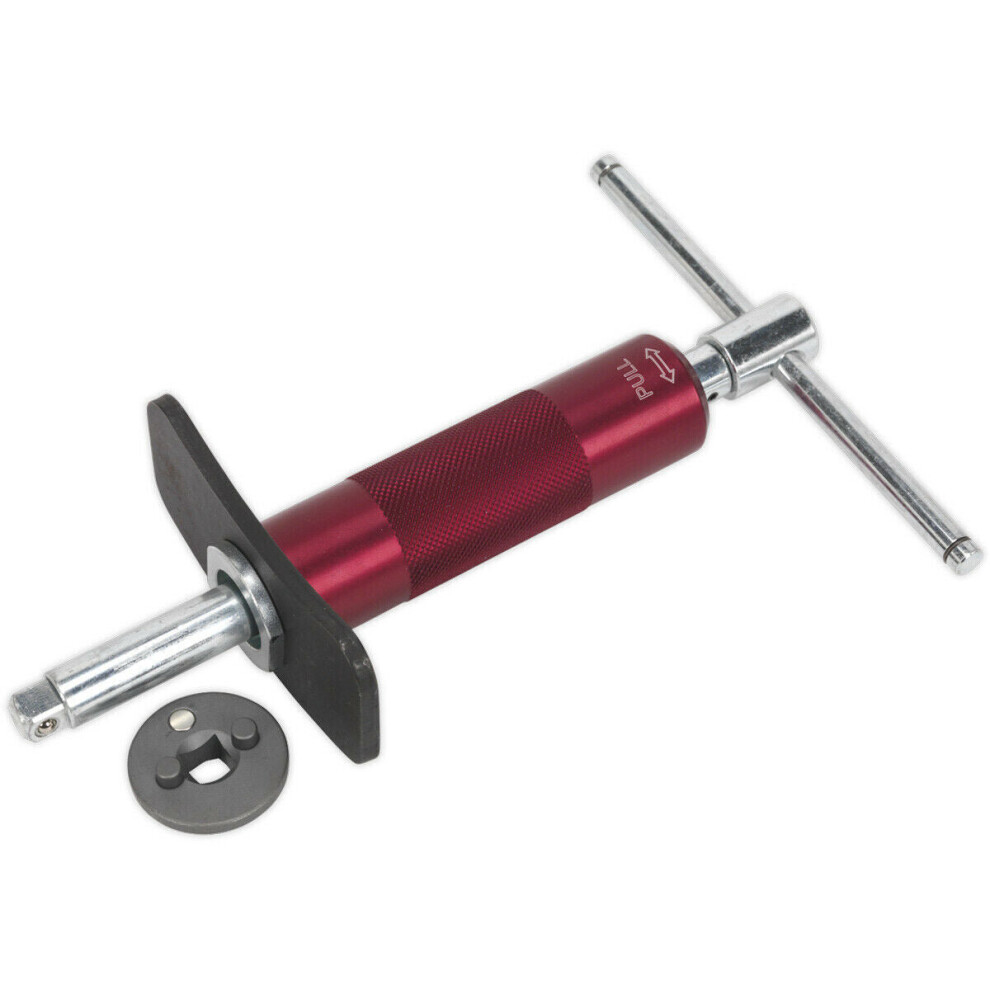 Brake Piston Wind-Back Tool - Spring Action - 3/8" Sq Drive - Magnetic Adaptor