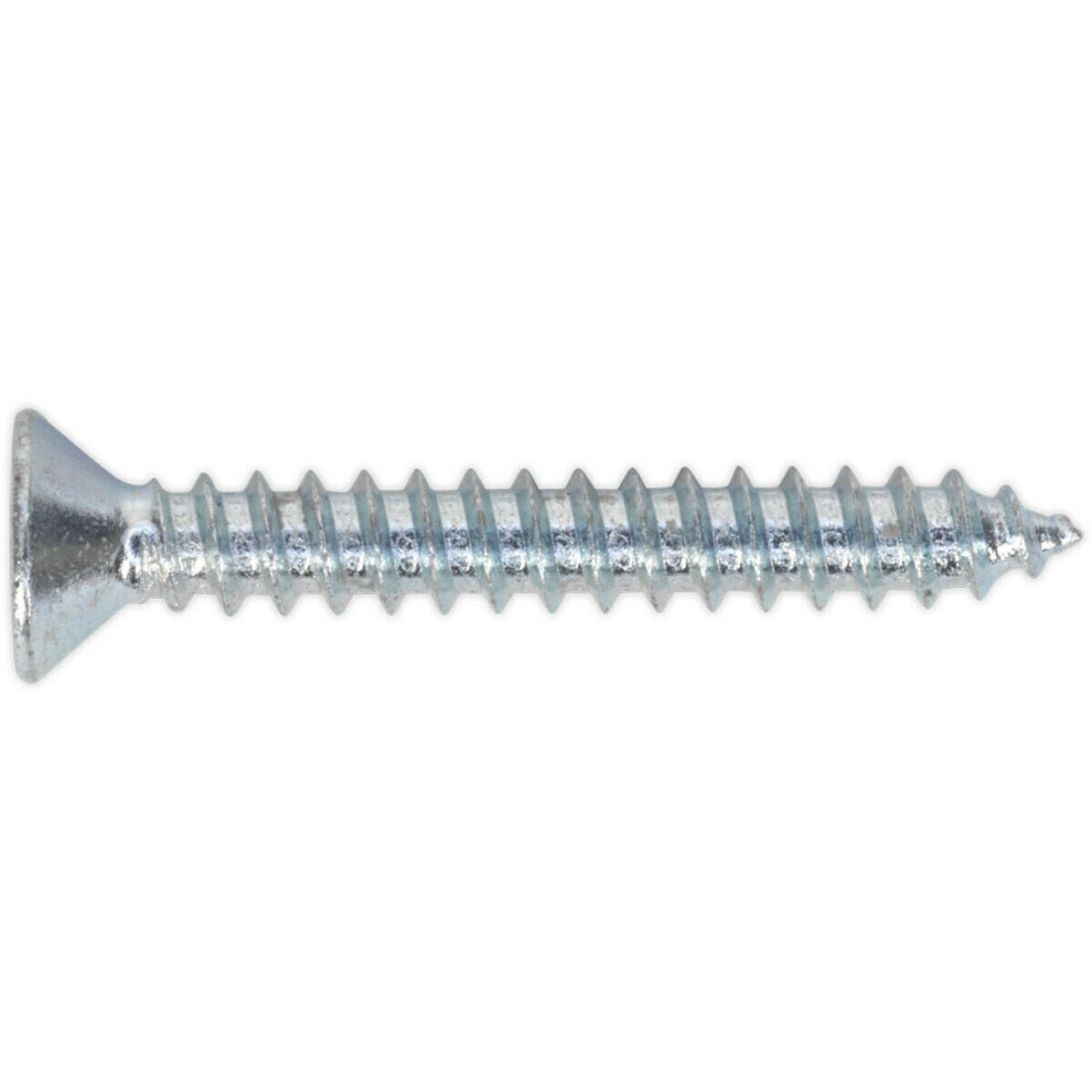 100 PACK 3.5 x 25mm Self Tapping Countersunk Screw - Pozi Head - Fixings Screw