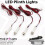 Loops ROUND LED Plinth Light Kit 4x WARM WHITE Spotlights Kitchen Bathroom Floor Panel 3