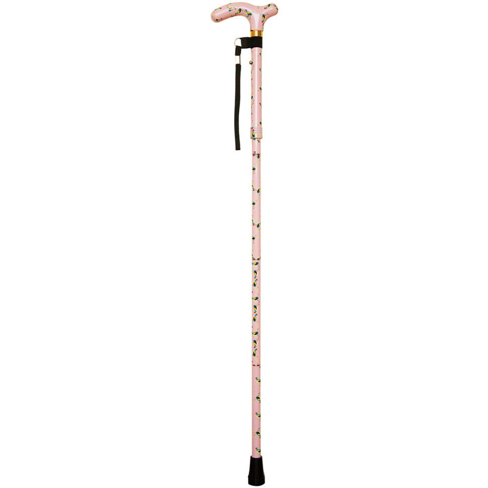 Deluxe Ambidextrous Foldable Walking Cane - 5 Height Settings - Animalia