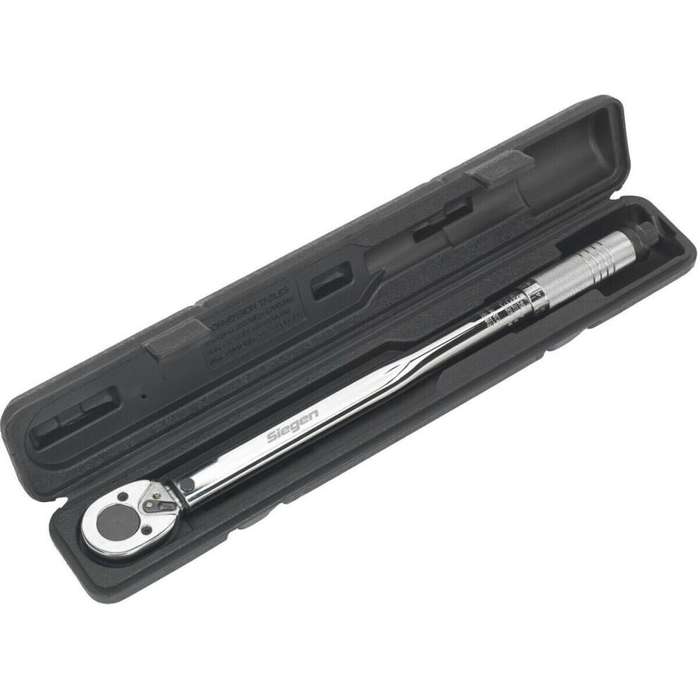 Ratchet Torque Wrench - 1/2" Sq Drive - Twist Reverse - Hardened & Tempered 5056581903174