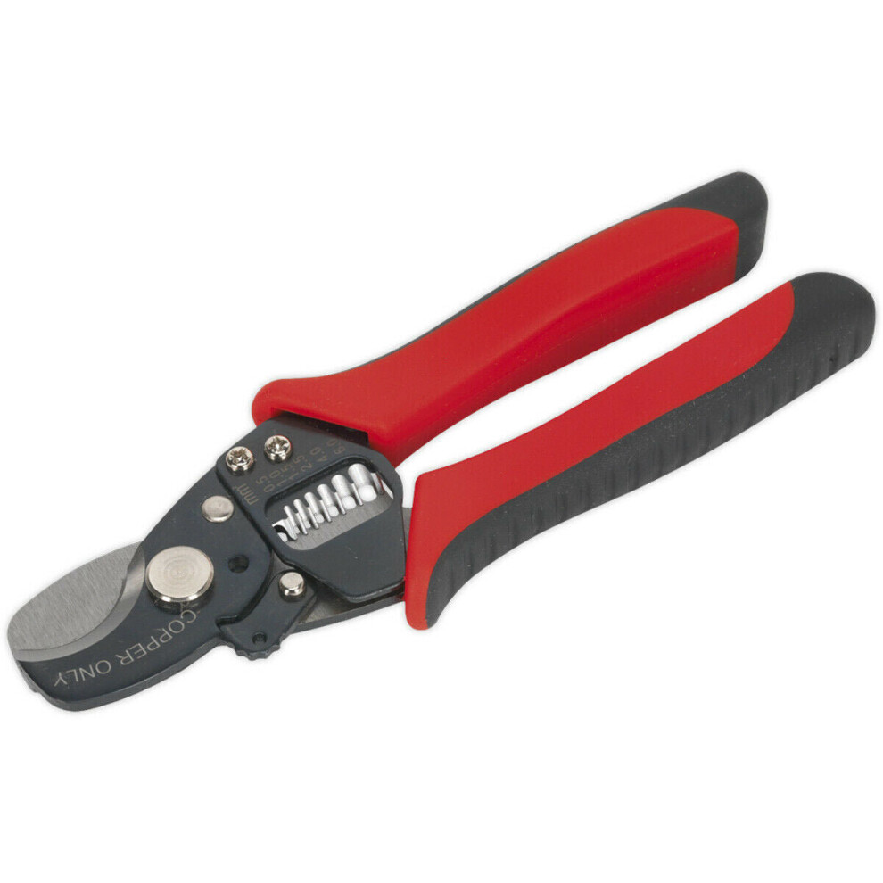 Wire Stripping & Cutting Pliers - Spring Loaded - Safety Lock - Carbon Steel