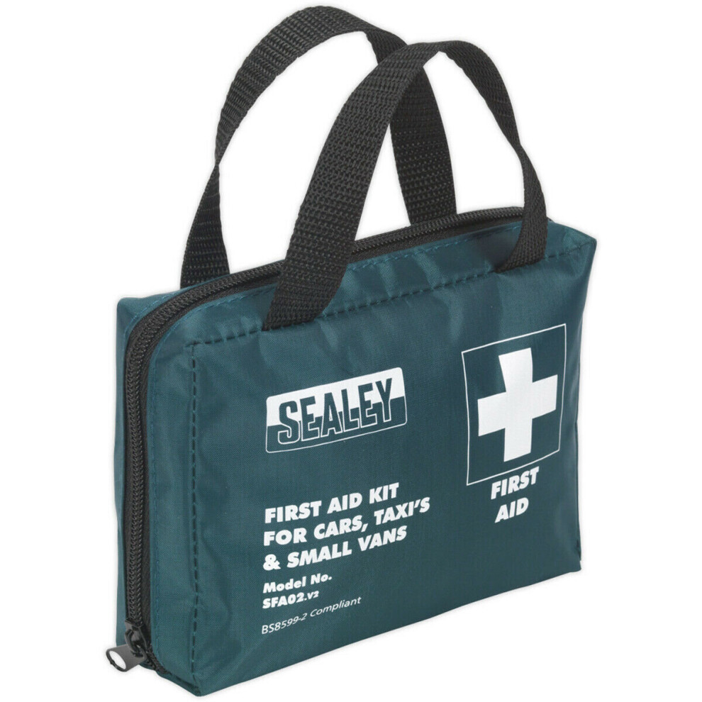 First Aid Kit for Cars & Taxis - Portable Medical Emergency Pouch - BS8599-2