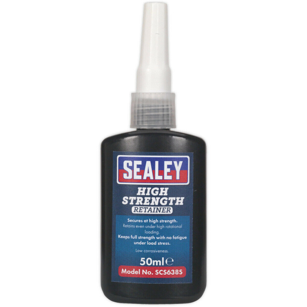 50Ml High Strength Retainer - Cures Once Confined - Low Corrosiveness Adhesive 5056581914026